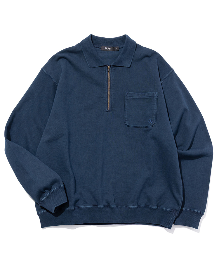 HALF ZIP SWEATSHIRT
