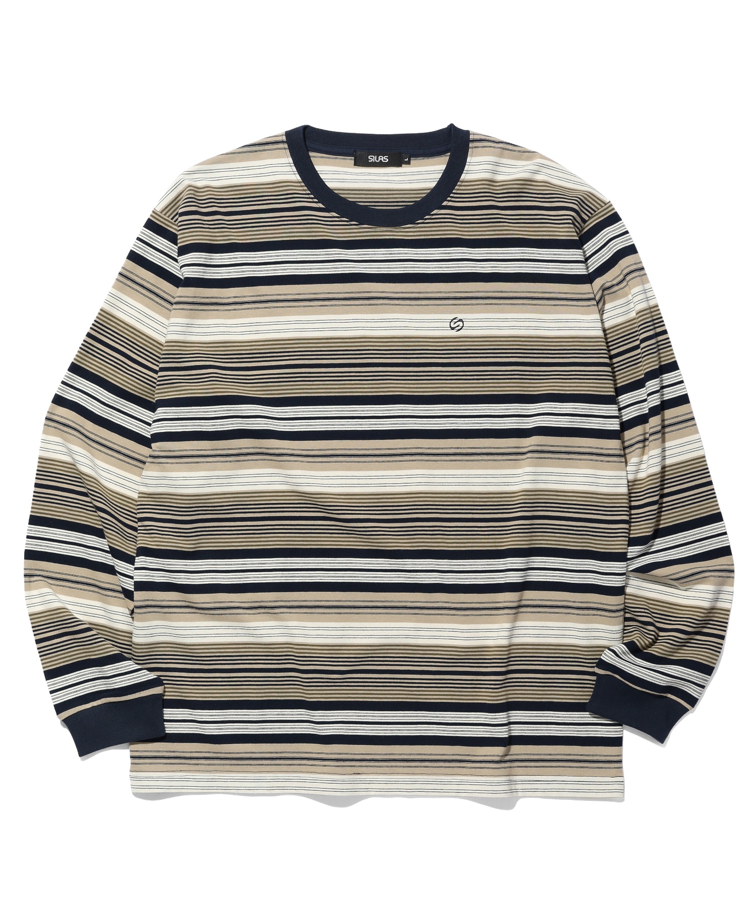 STRIPED L/S TEE