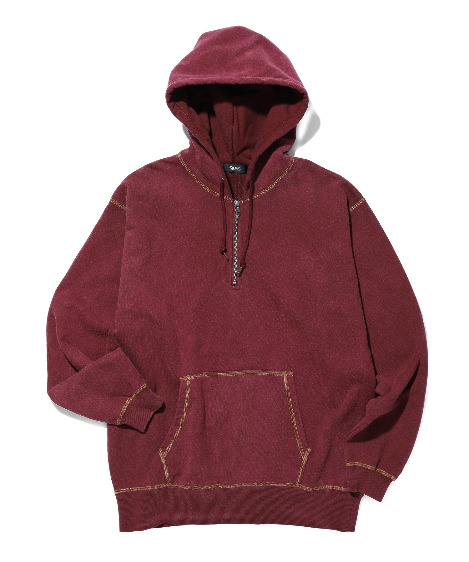 HALF ZIP HOODED SWEATSHIRT
